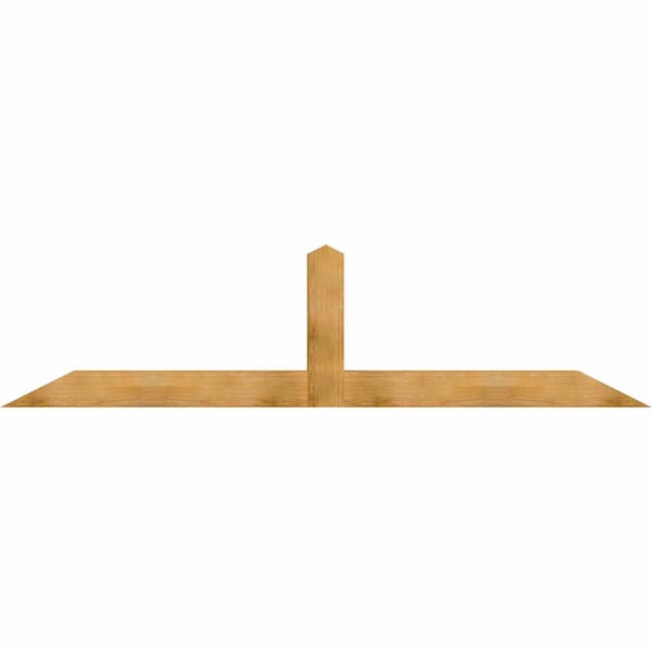 Ekena Millwork Portland Rough Sawn Timber Gable Bracket, Western Red Cedar, 108"W x 27"H x 6"D x 6"F, 6/12 Pitch GBW108X27X0606POR00RWR - main